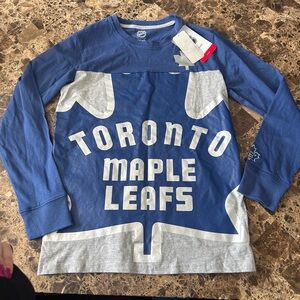NHL Blue and Gray Toronto Maple Leafs Kids Jersey